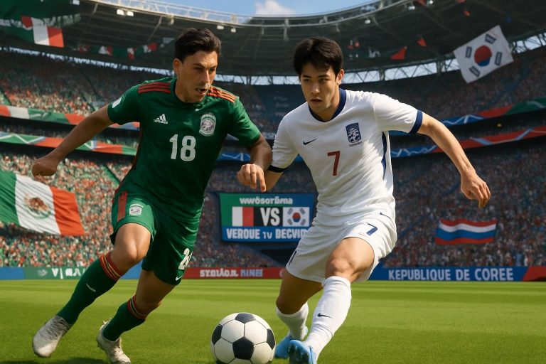 analyse détaillée et pronostic du match mexique vs république de corée pour la coupe du monde 2026, avec une évaluation des chances et performances des équipes.